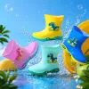 Colorful dinosaur-patterned children's rain boots are waterproof, anti-slip, wear-resistant and lightweight for spring and autumn Specification image